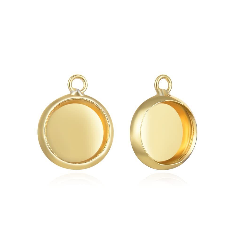 8979 20pcs Adabele Tarnish Resistant Gold Bezel Cup Frame Tray Setting